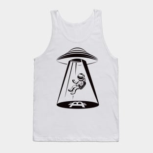 Bitcoin Astronaut. UFO Mining Tank Top